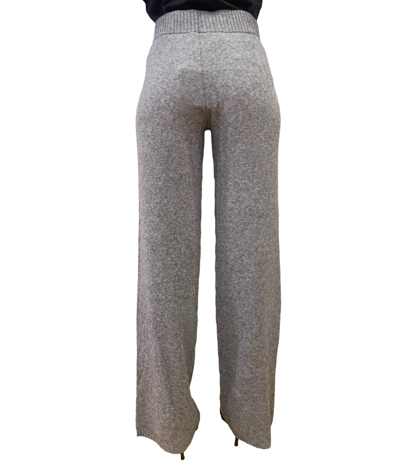 Angela Davis Pantalone Morbido Grigio Donna