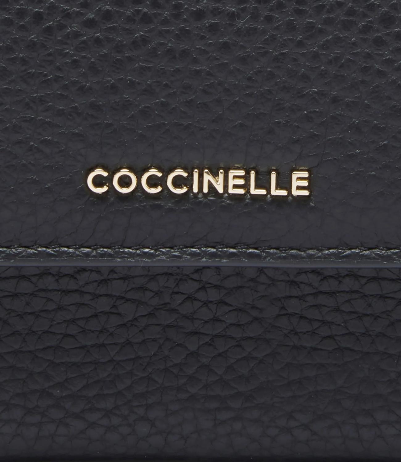 Coccinelle Portafoglio METALLIC SOFT Noir Donna