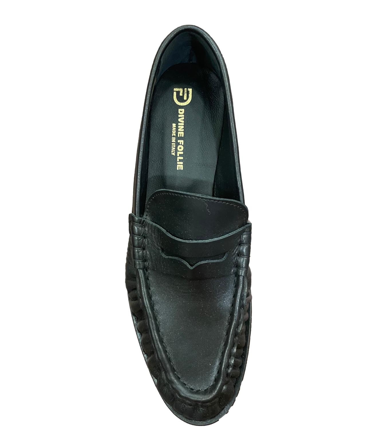 Divine Follie Mocassino Nero Donna