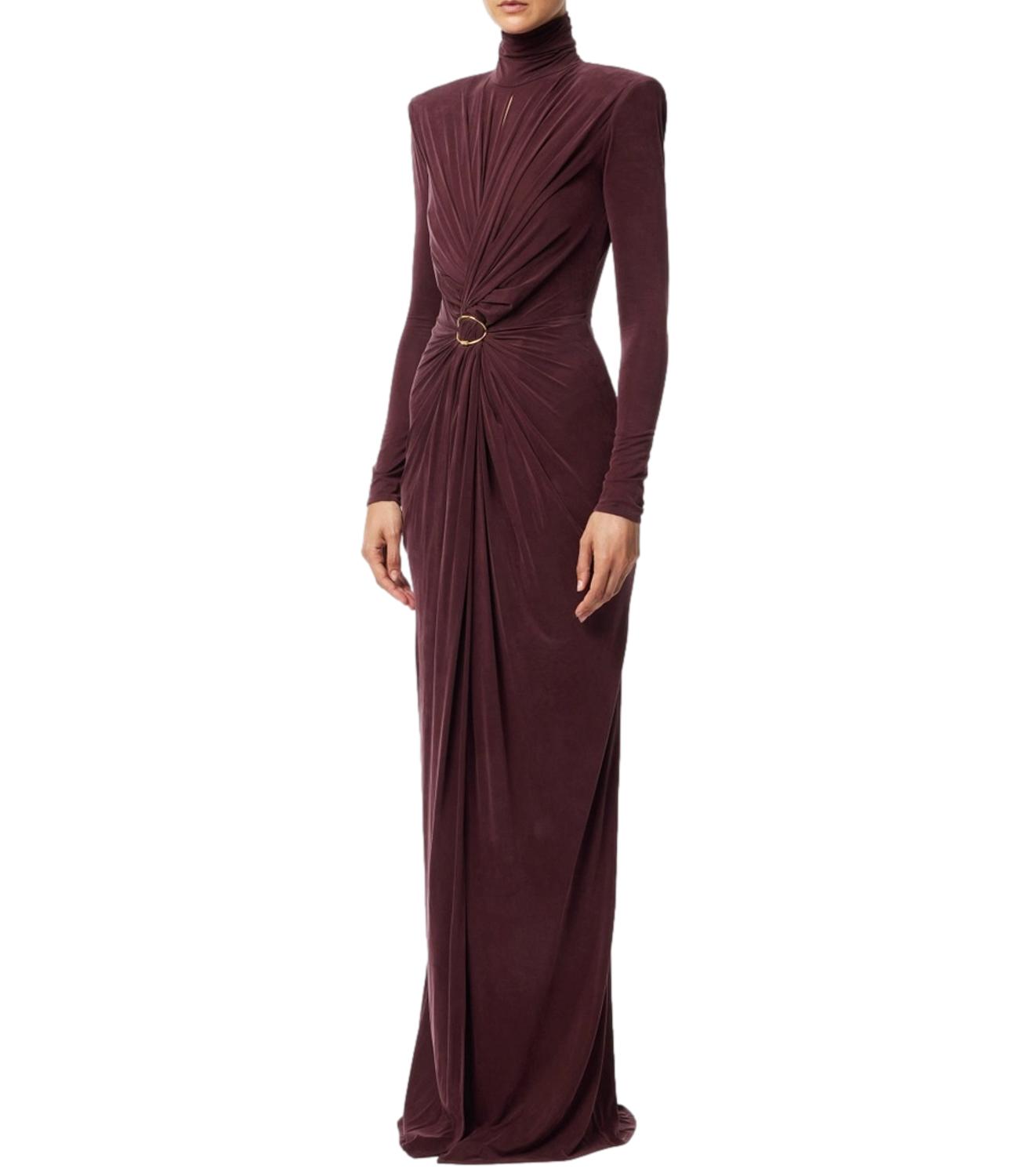 Elisabetta Franchi abito red carpet bordeaux donna