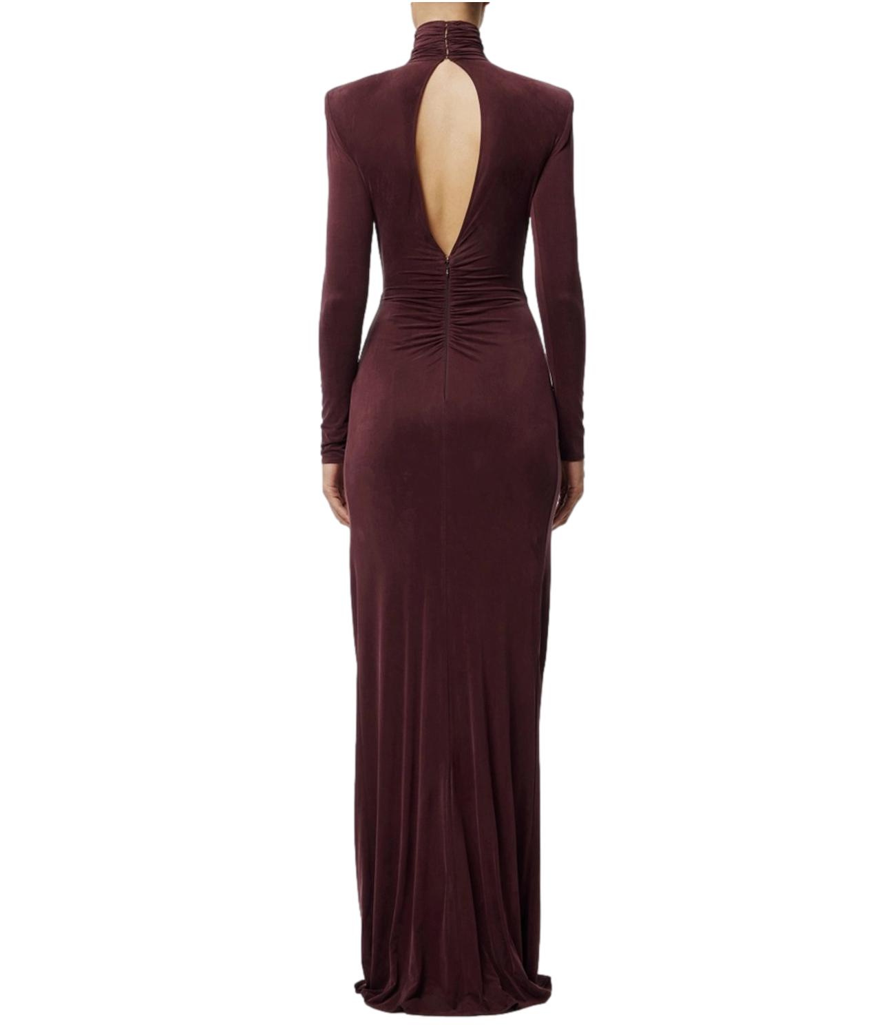 Elisabetta Franchi abito red carpet bordeaux donna