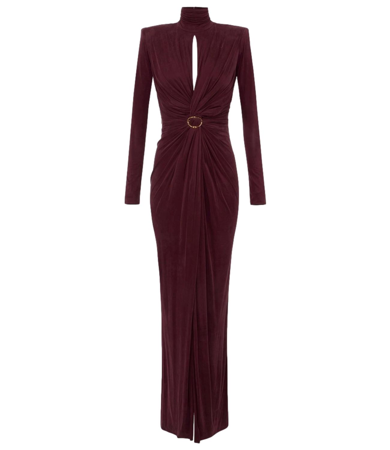 Elisabetta Franchi abito red carpet bordeaux donna