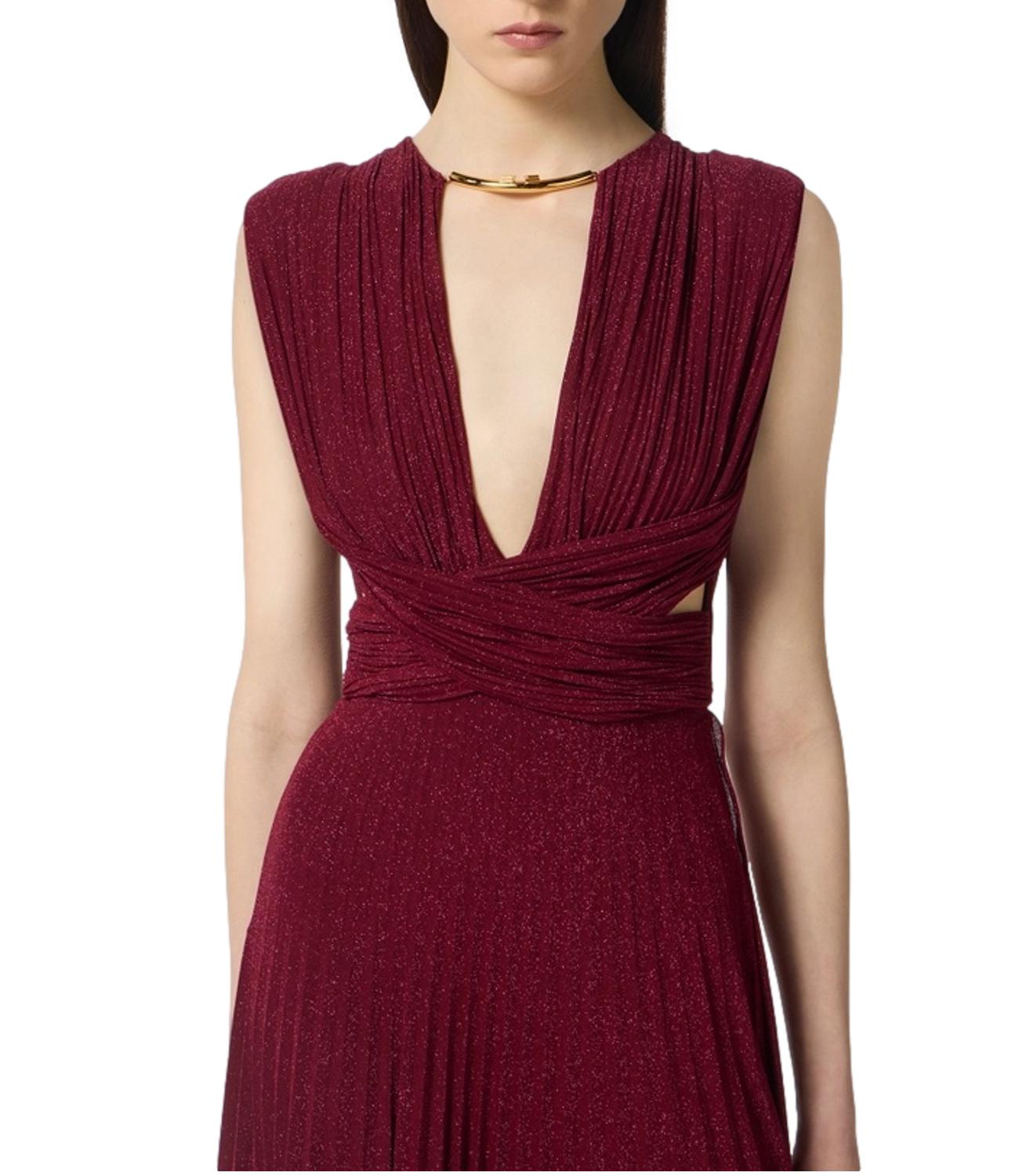 Elisabetta Franchi abito red carpet ciliegia donna