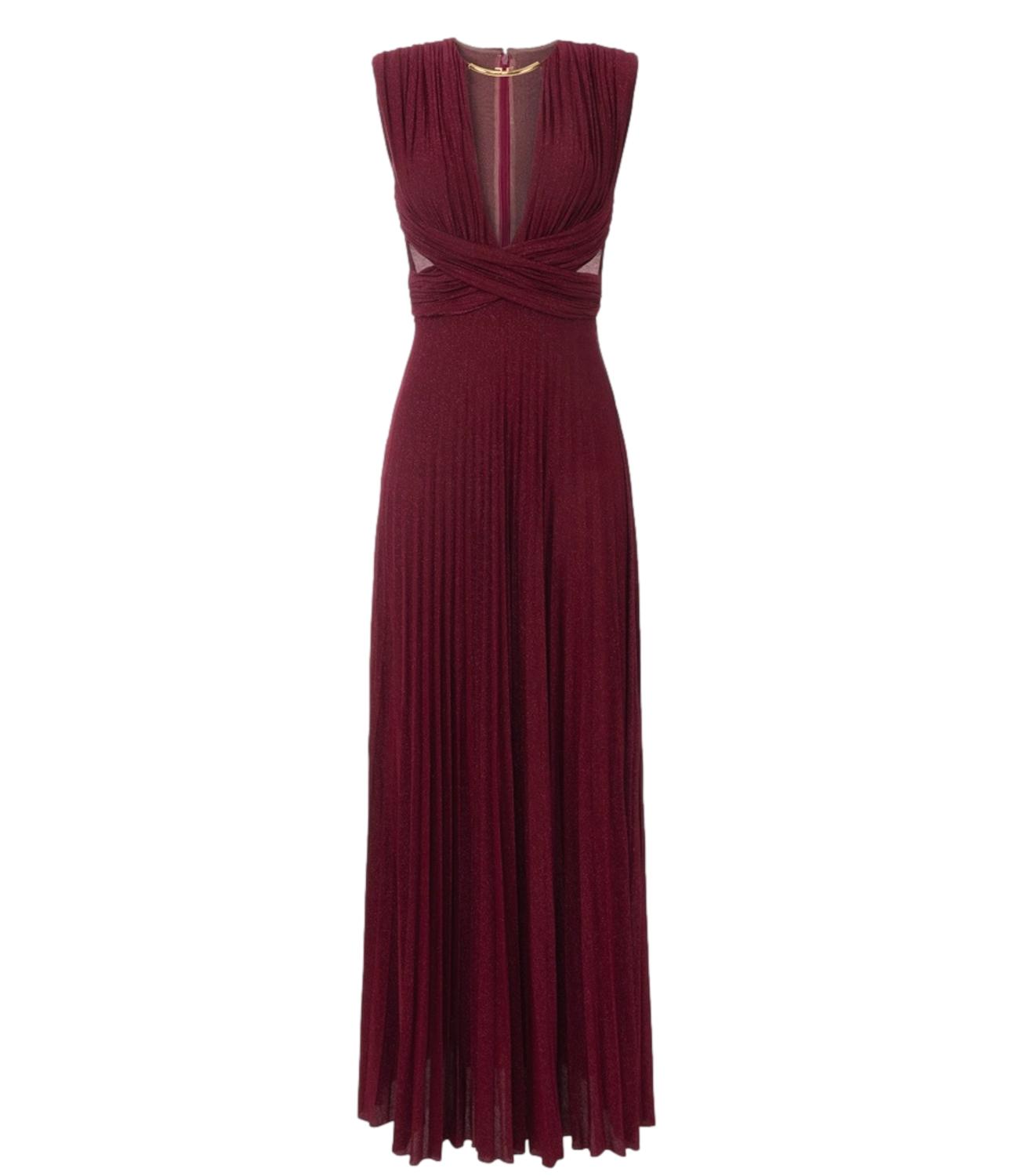 Elisabetta Franchi abito red carpet ciliegia donna