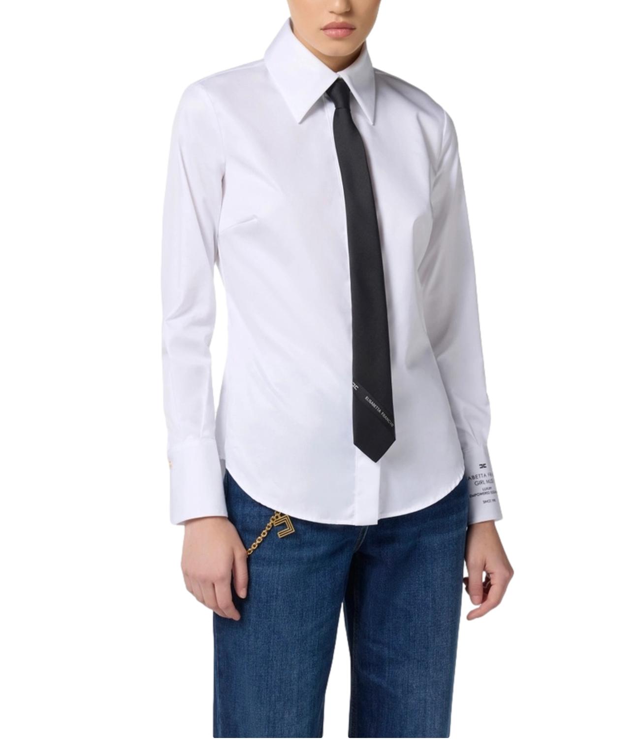 Elisabetta Franchi camicia bianco donna