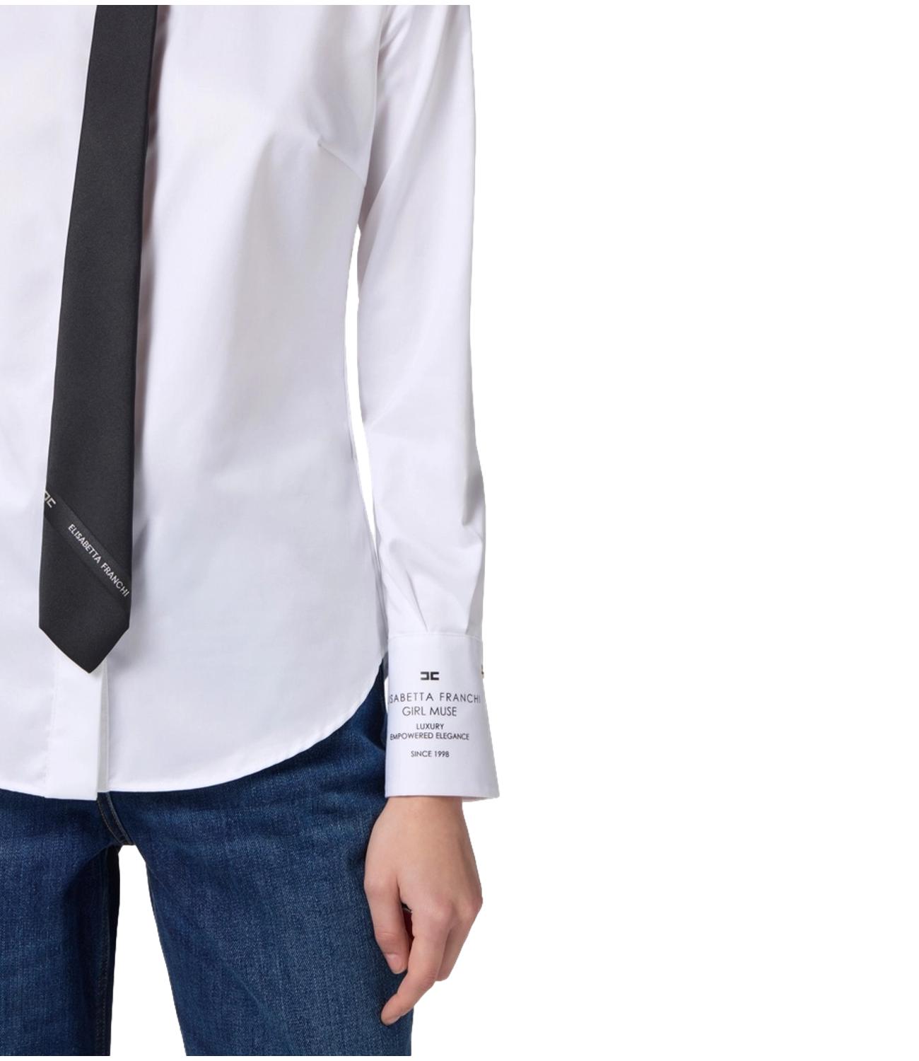 Elisabetta Franchi camicia bianco donna