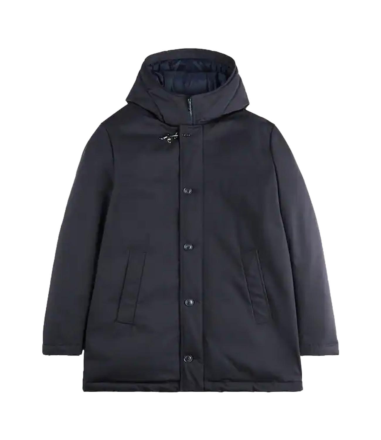 Parka Caban in Gabardine Imbottito in Piuma