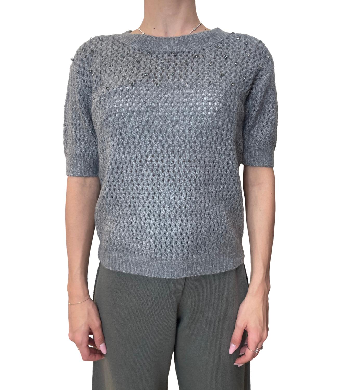 Fracomina Maglia C/Pietre Grey Donna