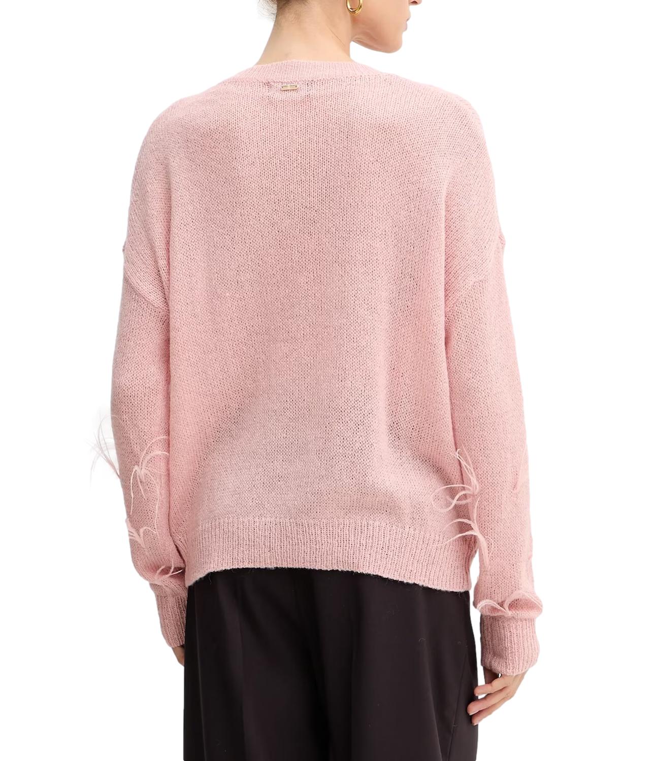 Fracomina Maglia C/Piume Rose Donna