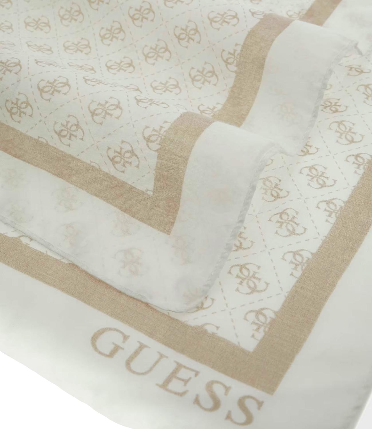 Guess Sciarpa Katya Bianco Donna