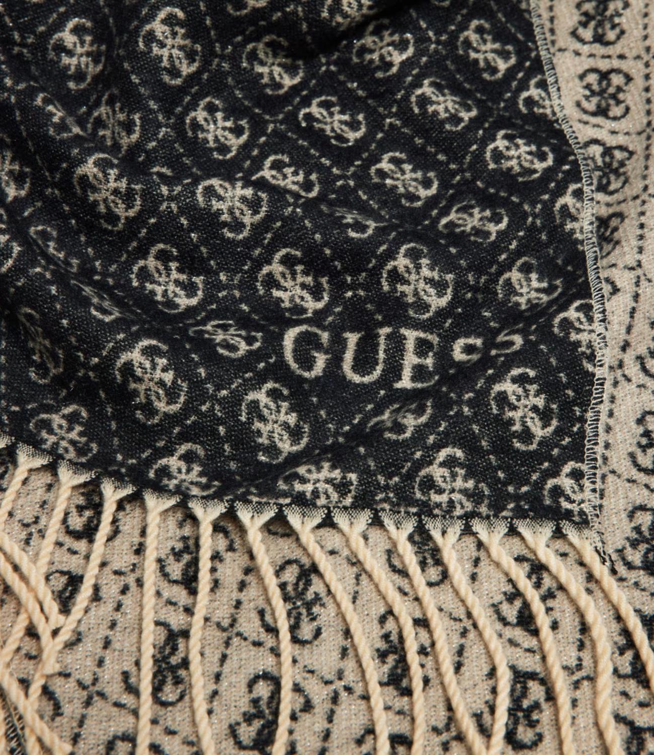 Guess Sciarpa 4G Logo Black Donna
