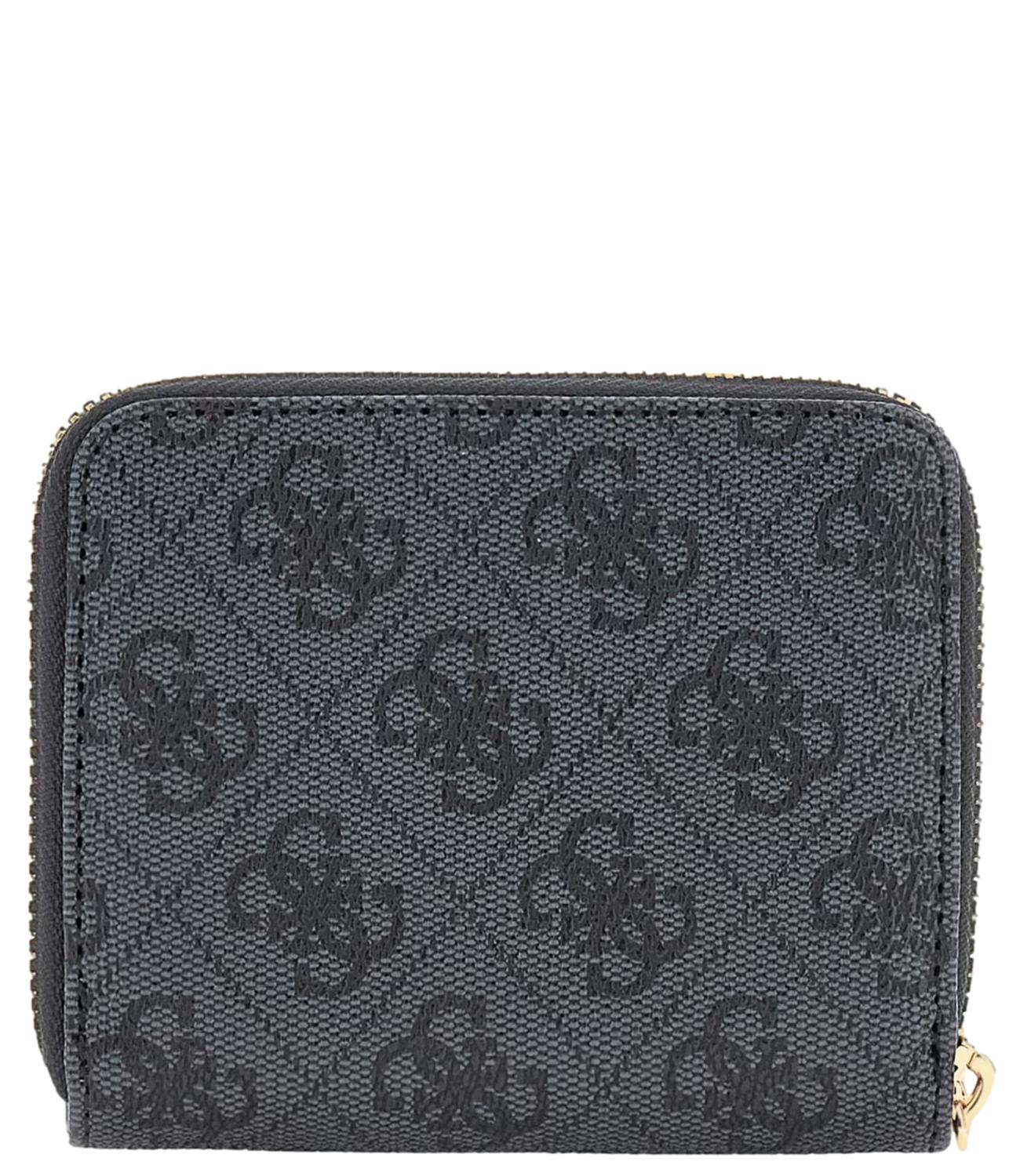 Guess Portafoglio Laurel Ii Slg Small Zip Around Nero Donna