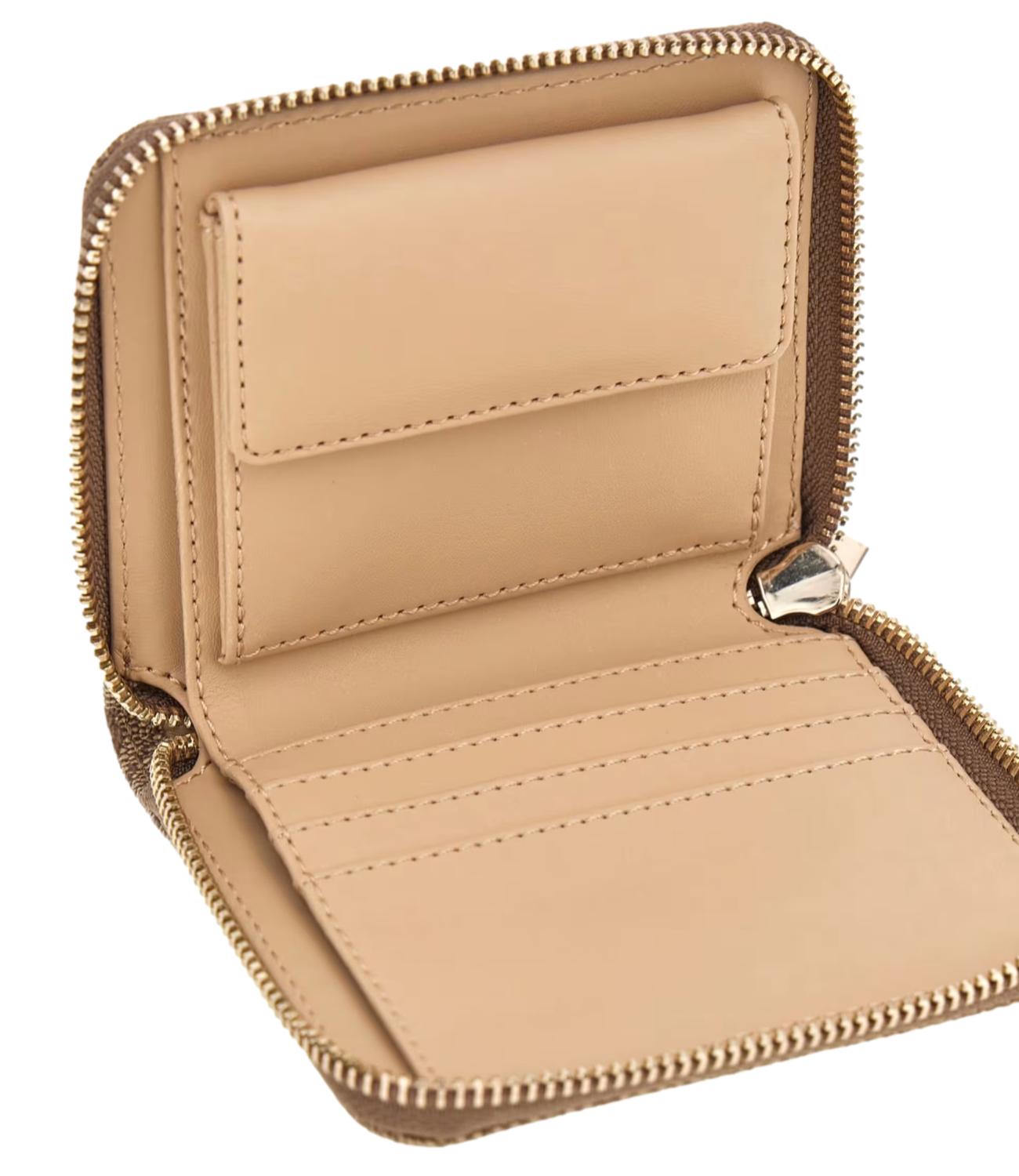 Guess Portafoglio Laurel Ii Slg Small Zip Around Latte Donna