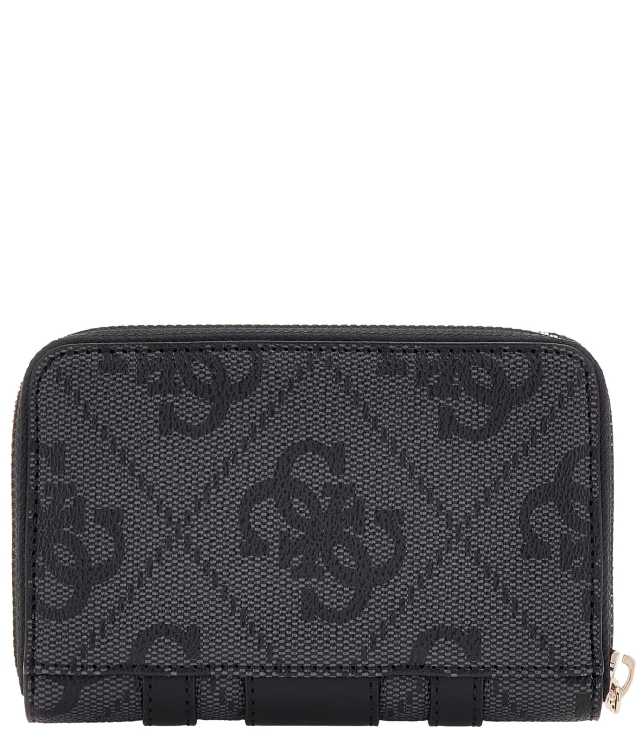 Guess Portafoglio Erenia Slg Medium Zip Around Nero Donna