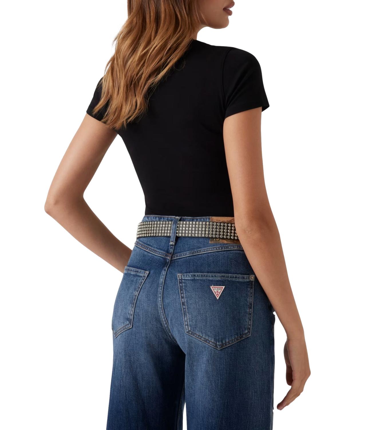 Guess T-Shirt Jet Black A996 da Donna