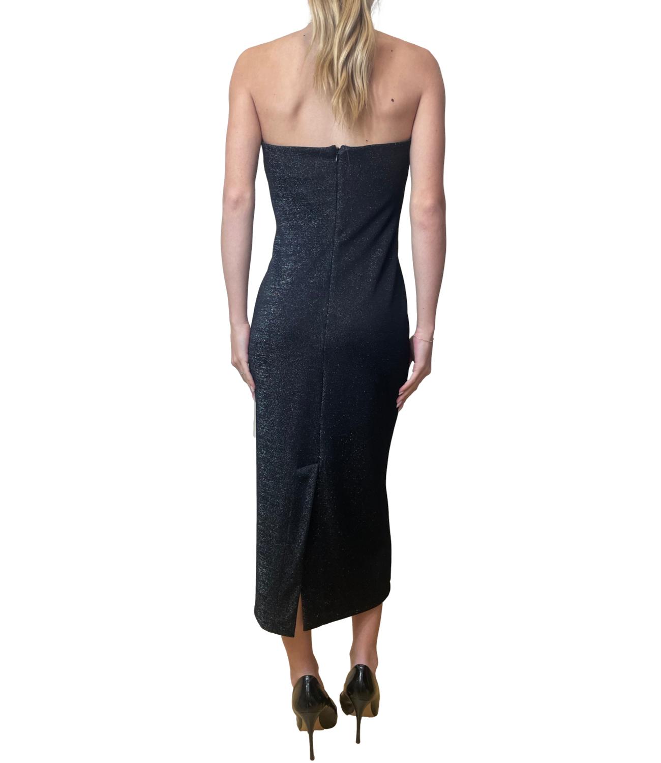 Have One Abito Lurex Nero Donna