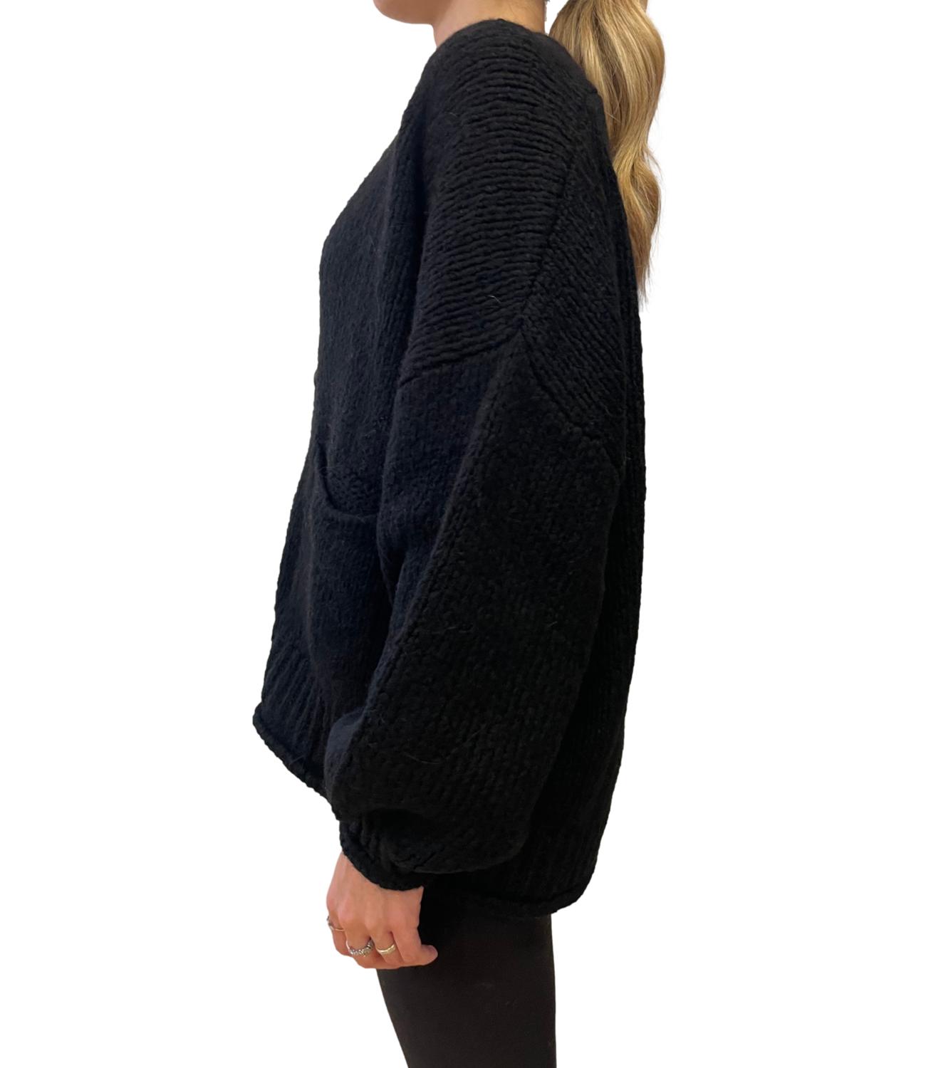 Motel Maglia Cut-out Nera Donna