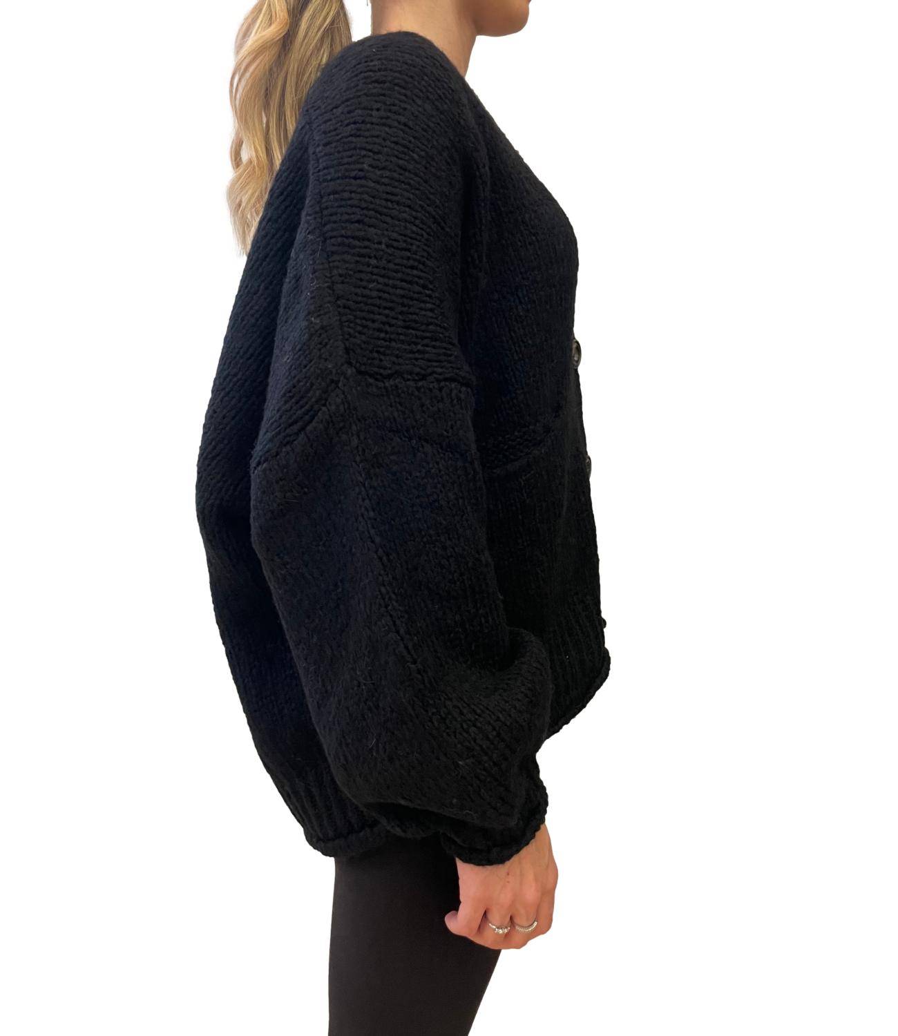 Motel Maglia Cut-out Nera Donna