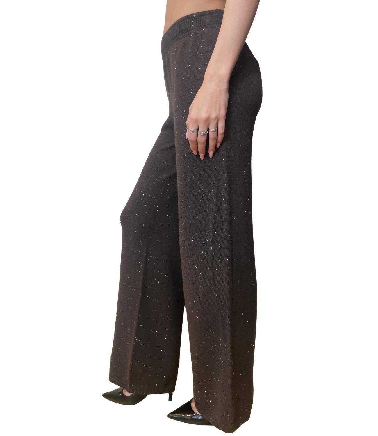 Have One Pantalone Glitter Moro Donna