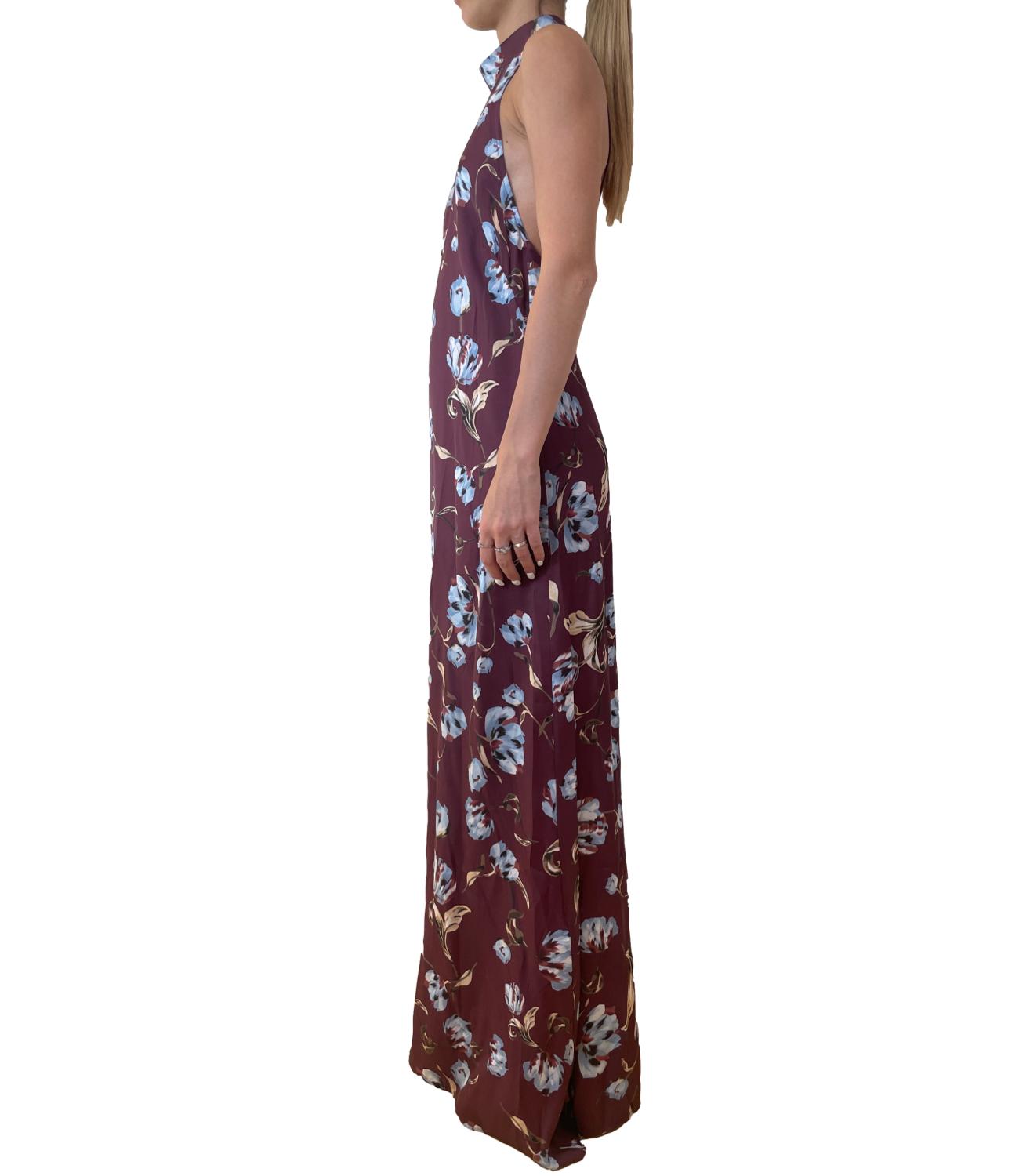 Imperial Abito Fantasia Bordeaux/Blu Donna