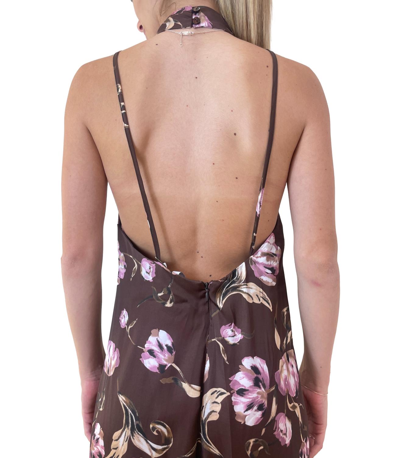 Imperial Abito Fantasia Cioccolato/Rosa Donna