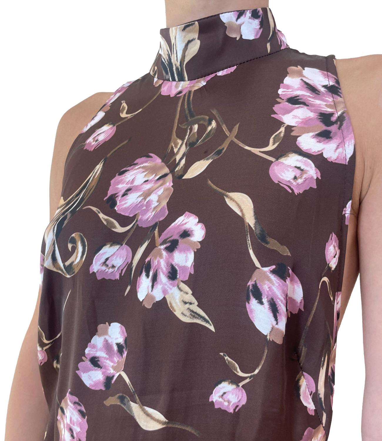 Imperial Abito Fantasia Cioccolato/Rosa Donna
