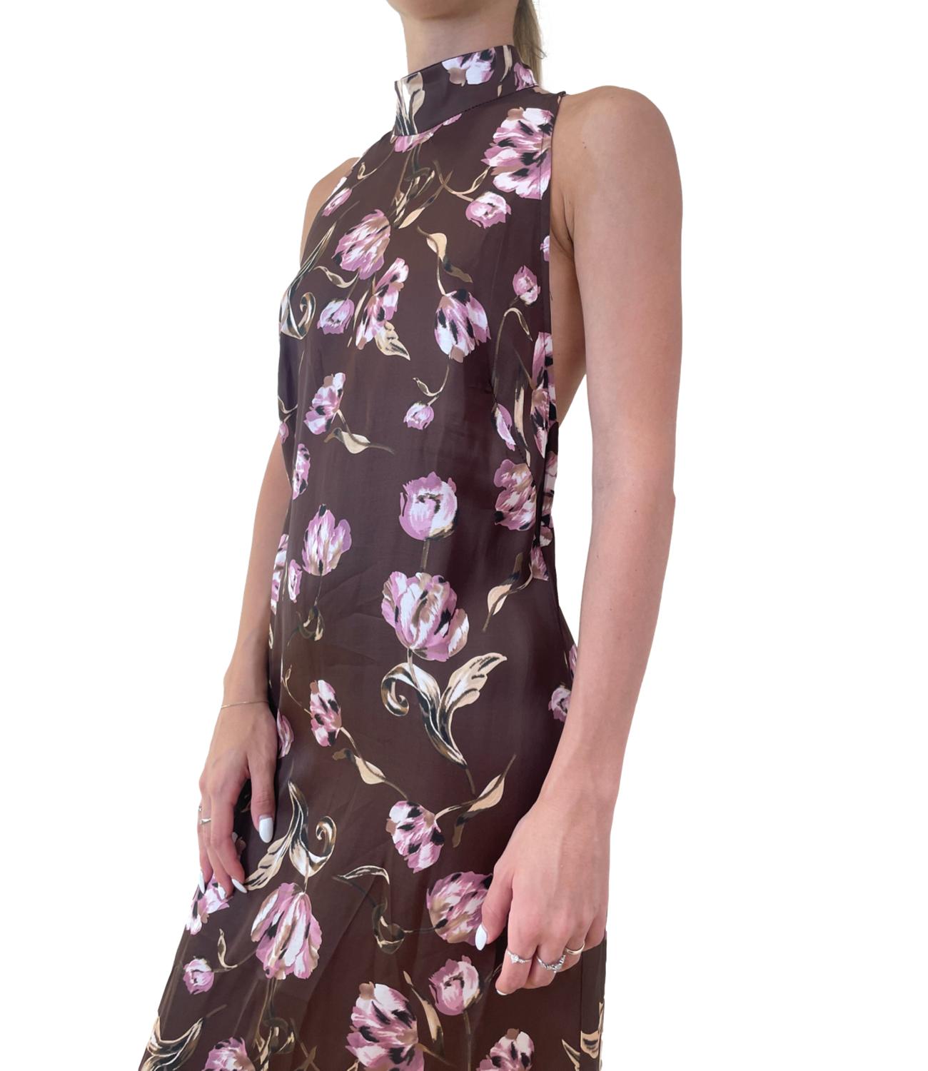 Imperial Abito Fantasia Cioccolato/Rosa Donna
