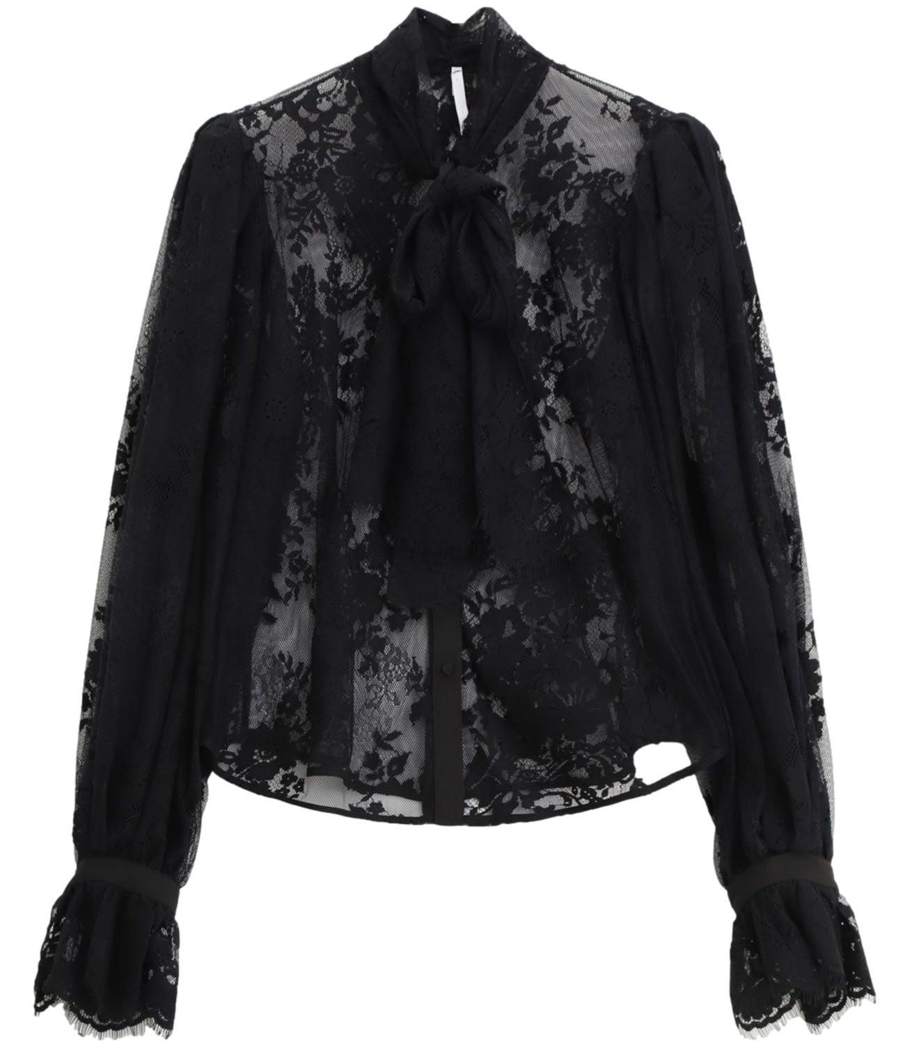 Imperial Camicia Pizzo Nero Donna