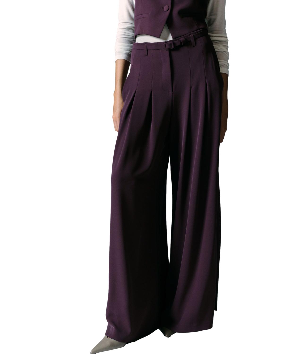 Imperial Pantaloni Palazzo Prugna Donna