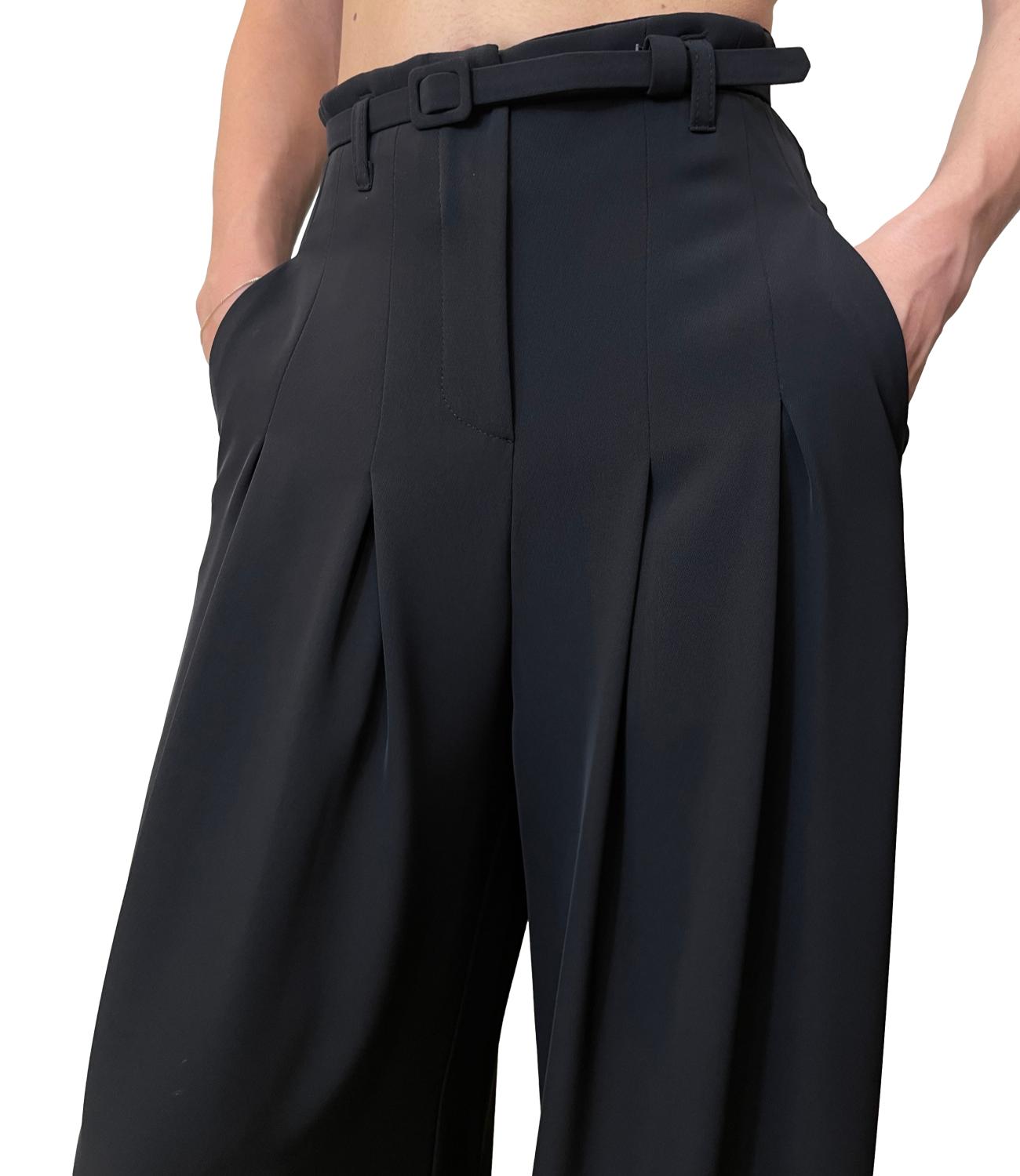 Imperial Pantaloni Palazzo Nero Donna