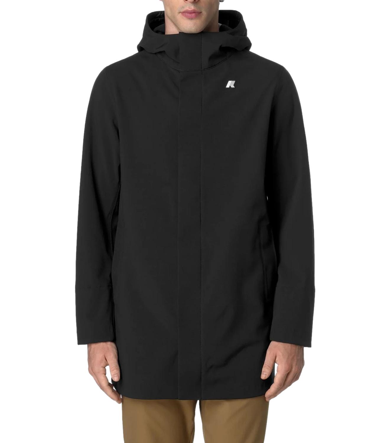 Giacca Marlyn Bonded nera lunga uomo