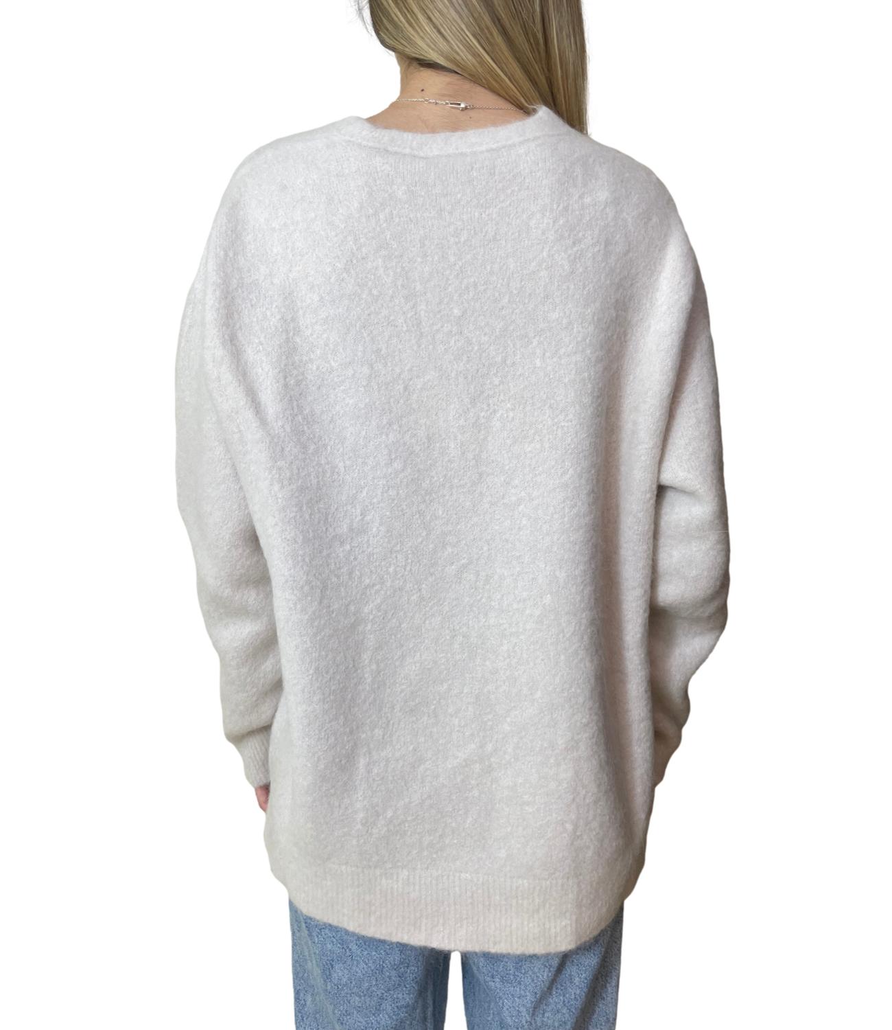 Kontatto Cardigan Lungo Avorio Donna