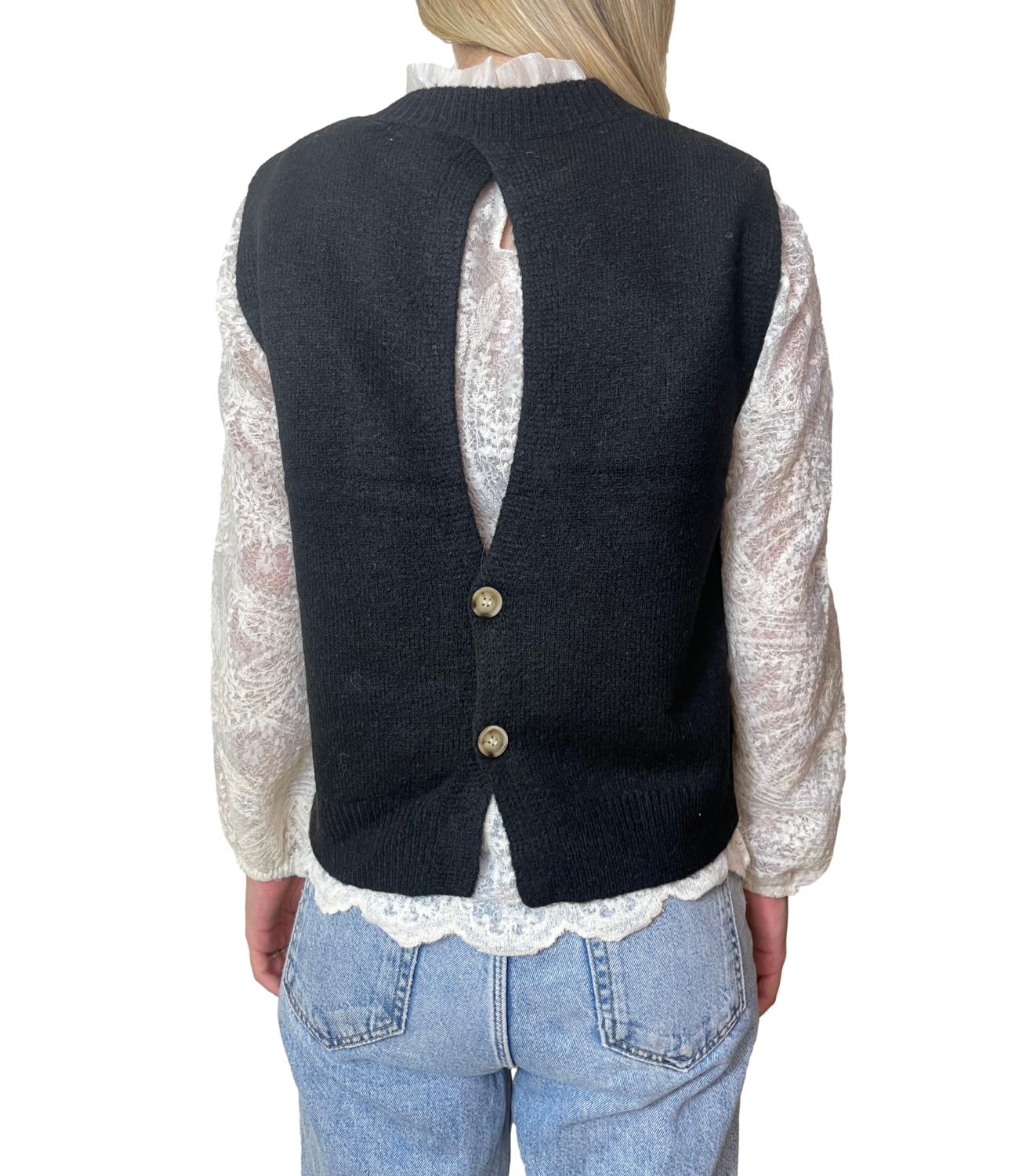 Kontatto Maglia C/Camicia Nero Donna