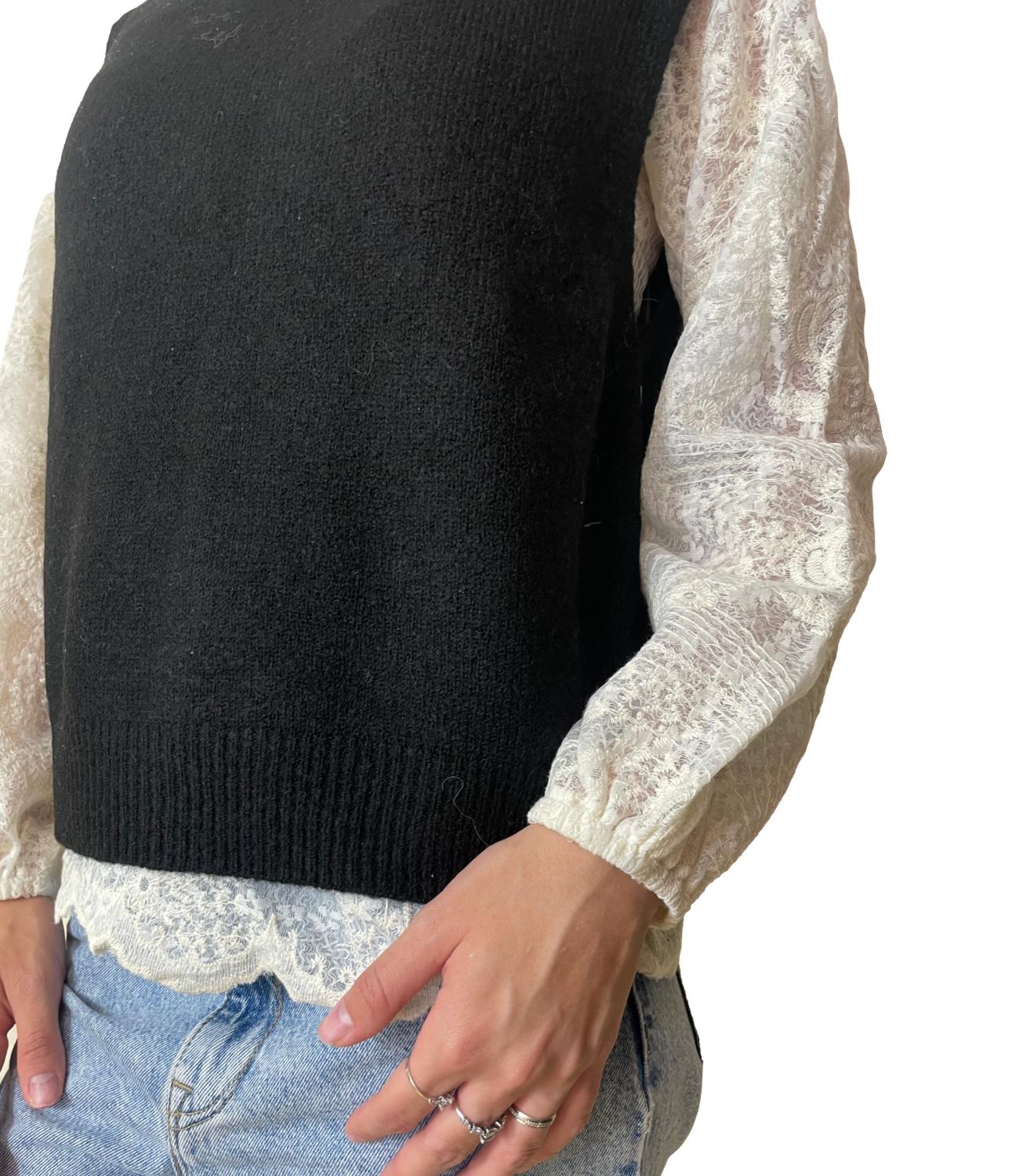 Kontatto Maglia C/Camicia Nero Donna