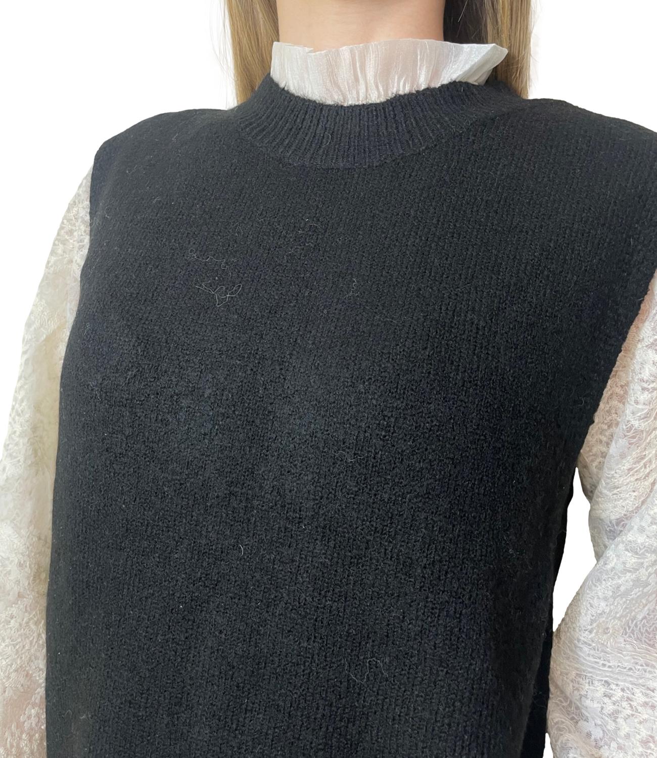 Kontatto Maglia C/Camicia Nero Donna