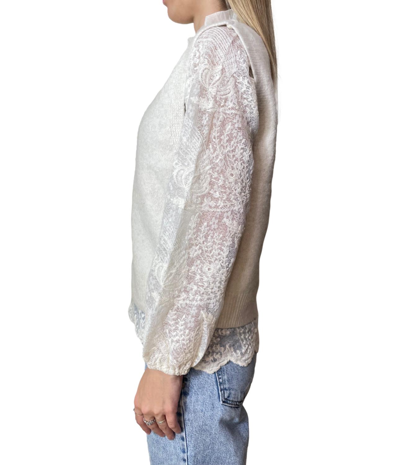 Kontatto Maglia C/Camicia Beige Donna