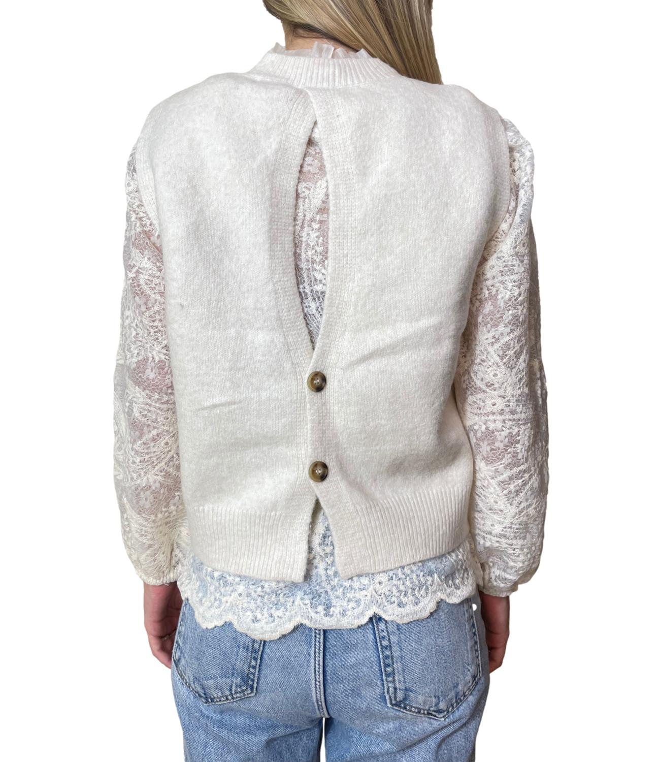 Kontatto Maglia C/Camicia Beige Donna