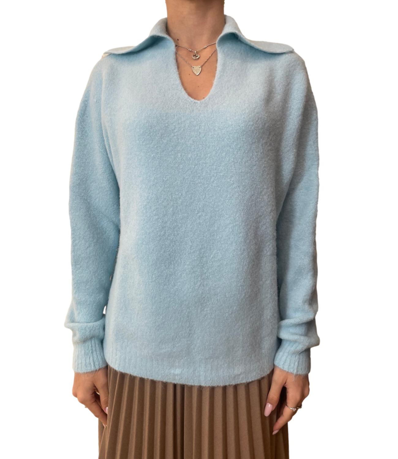 Kontatto Maglia Derby Azzurro Donna