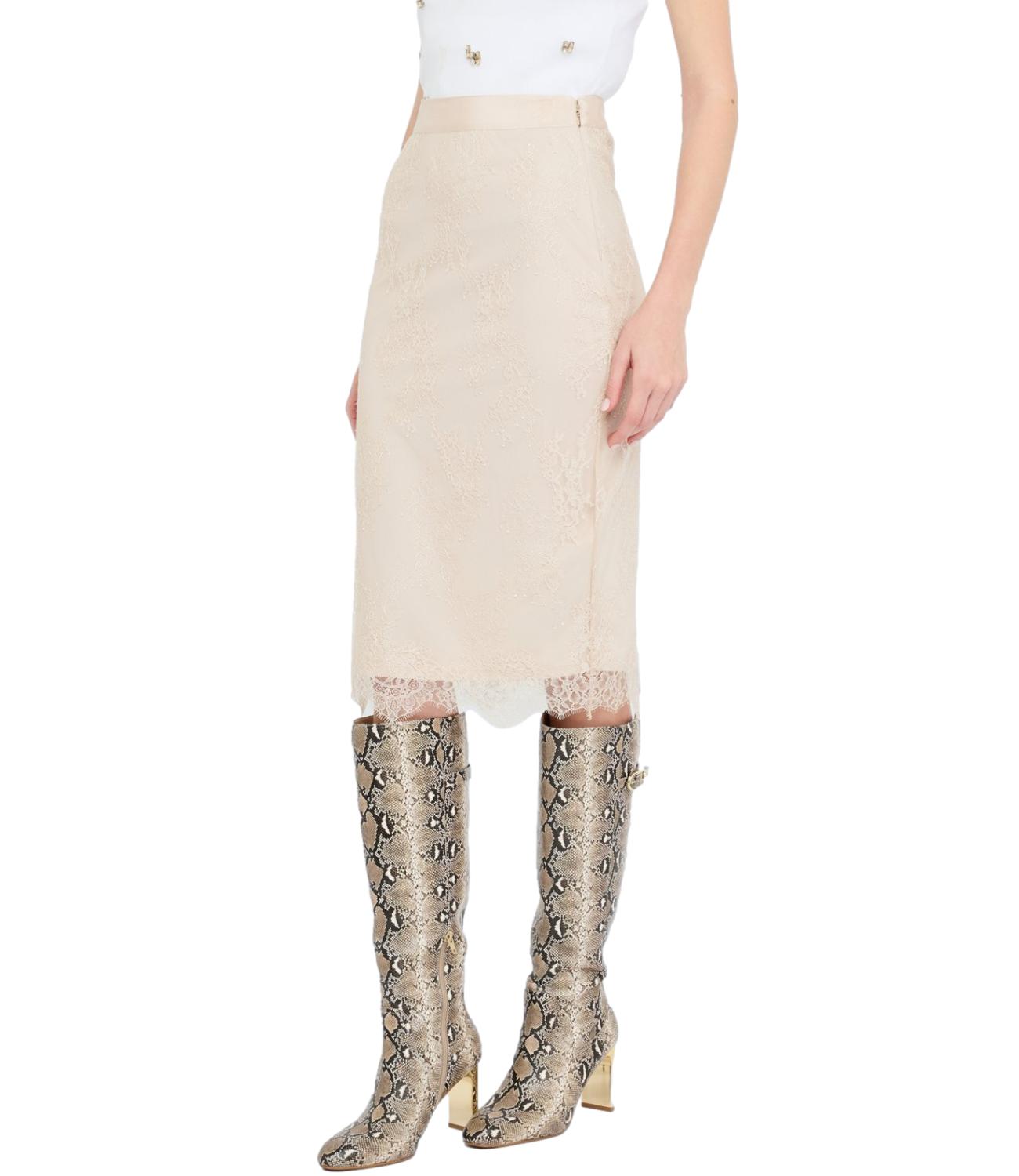 Liu Jo Gonna Longuette Light Beige Donna