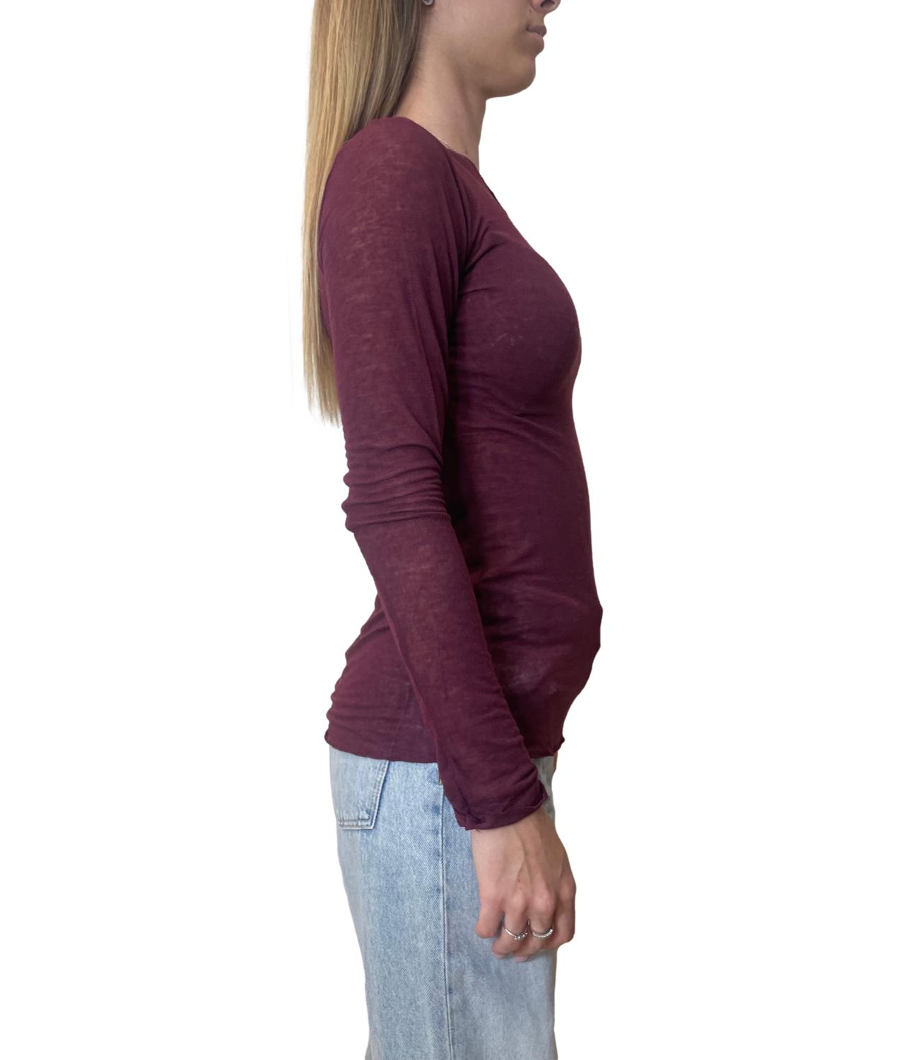 Motel Maglia Girocollo Bordeaux Donna