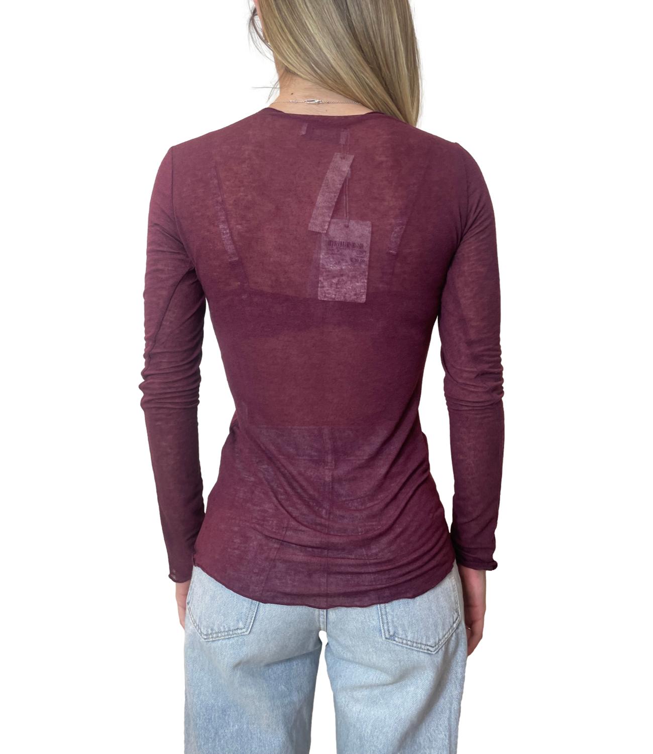 Motel Maglia Girocollo Bordeaux Donna