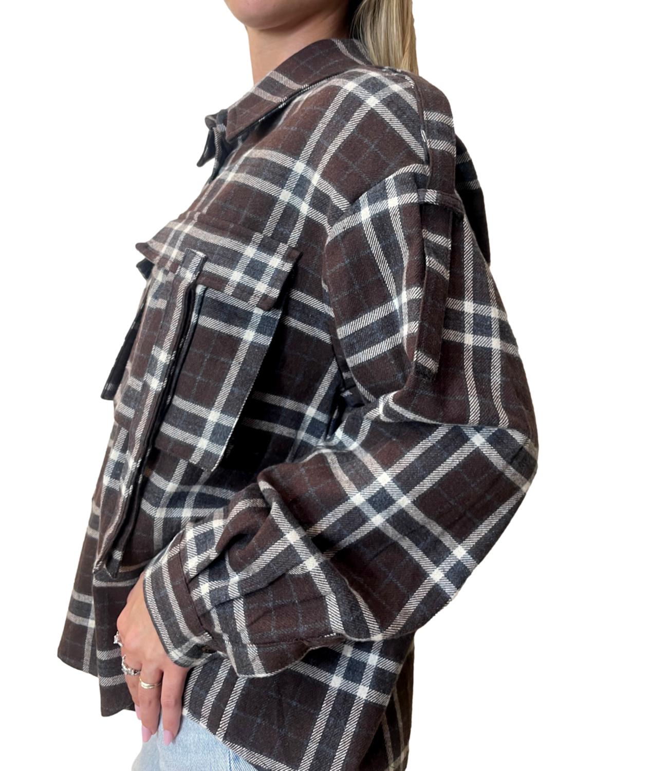 Motel Camicia Check Moro Donna