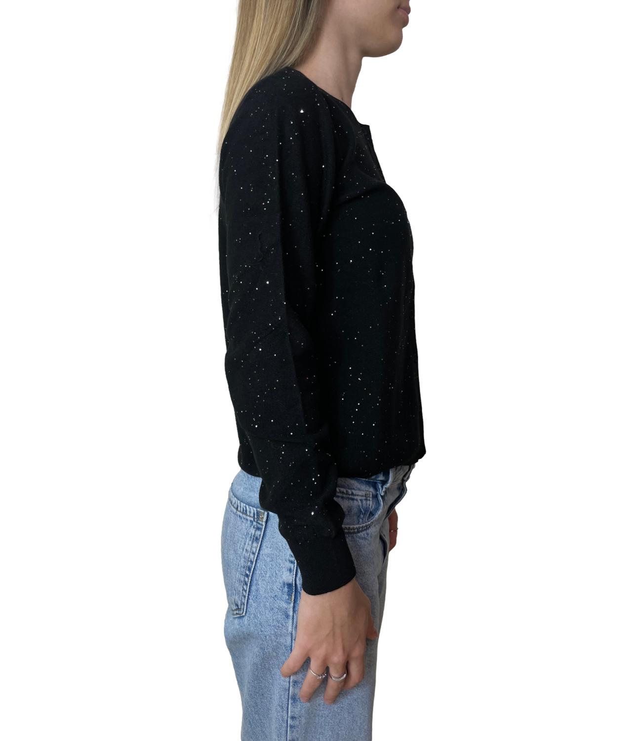 Motel Maglia Cardigan Nero Donna