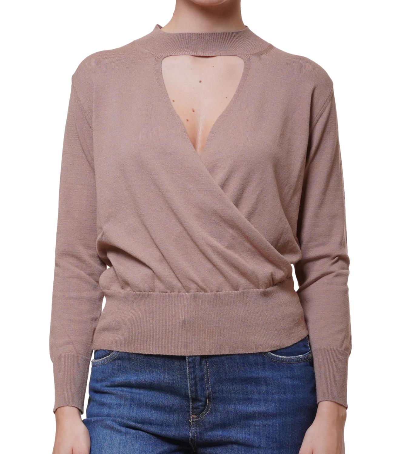 Motel Maglia Cut-out Cammello Donna