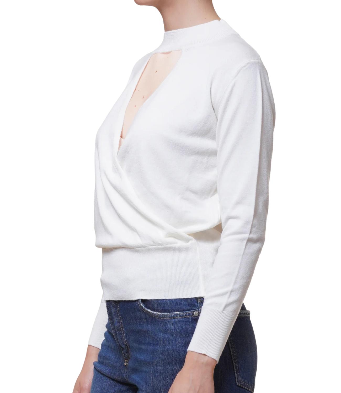 Motel Maglia Cut-out Panna Donna