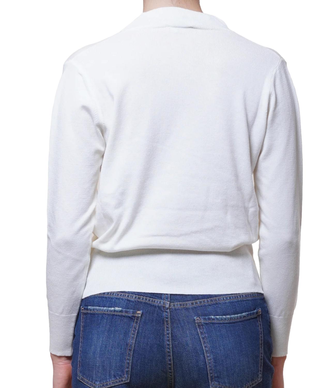 Motel Maglia Cut-out Panna Donna