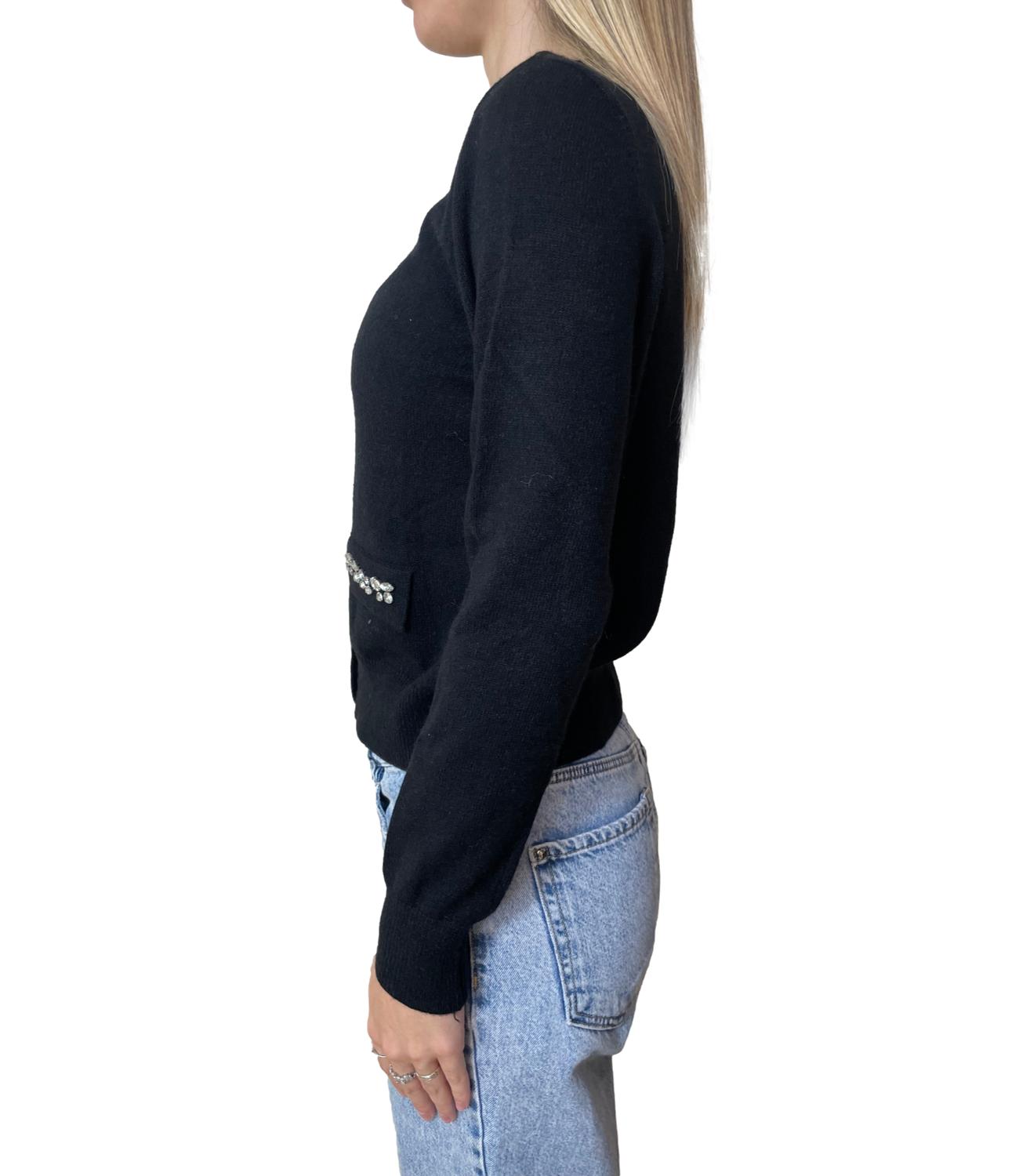 Motel Cardigan Gioiello Nero Donna