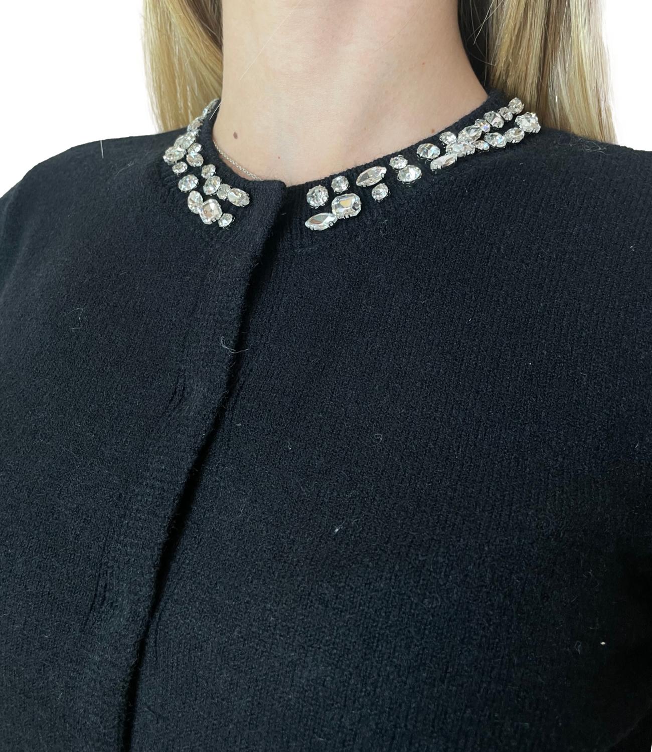 Motel Cardigan Gioiello Nero Donna