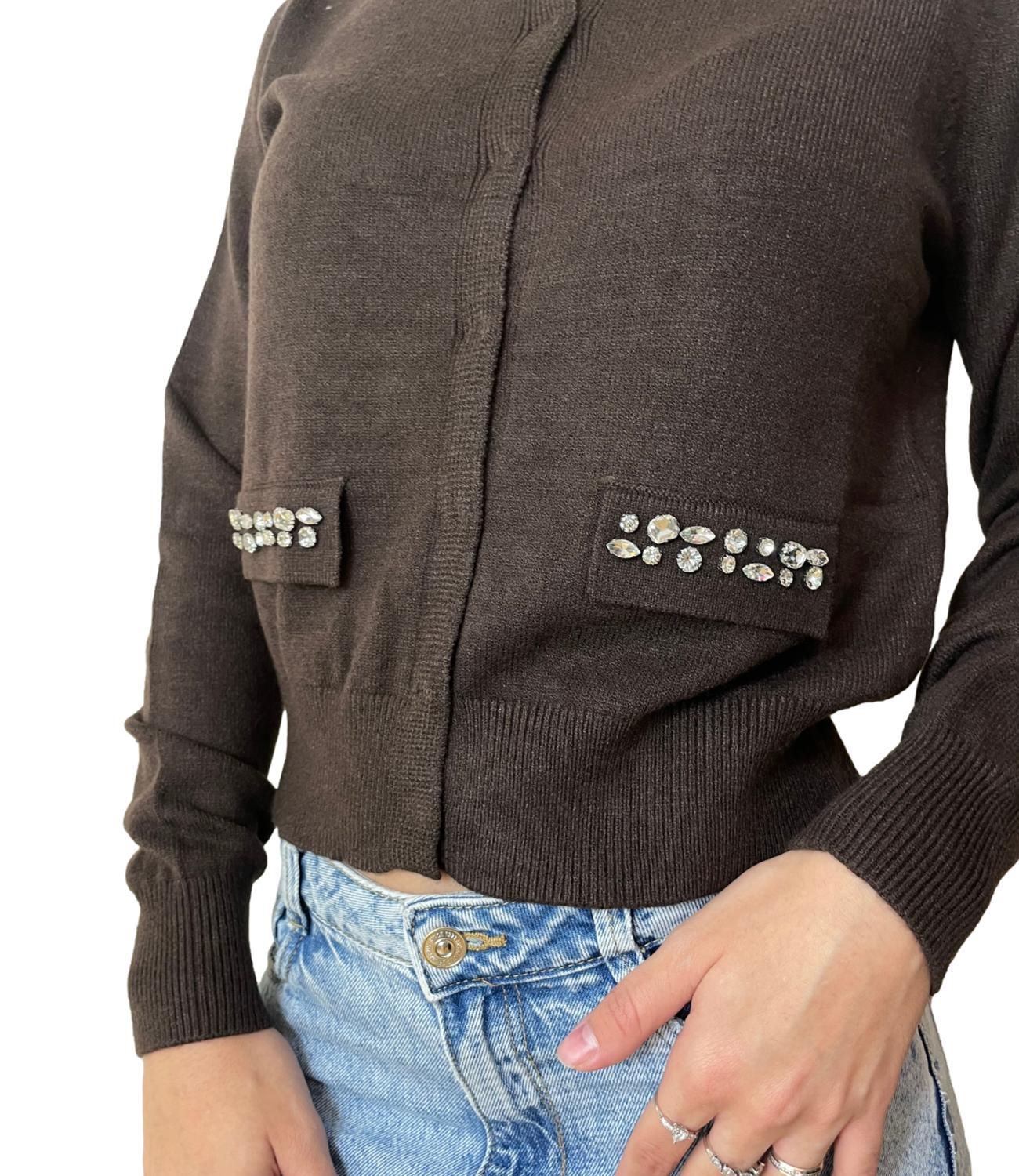 Motel Cardigan Gioiello Moro Donna