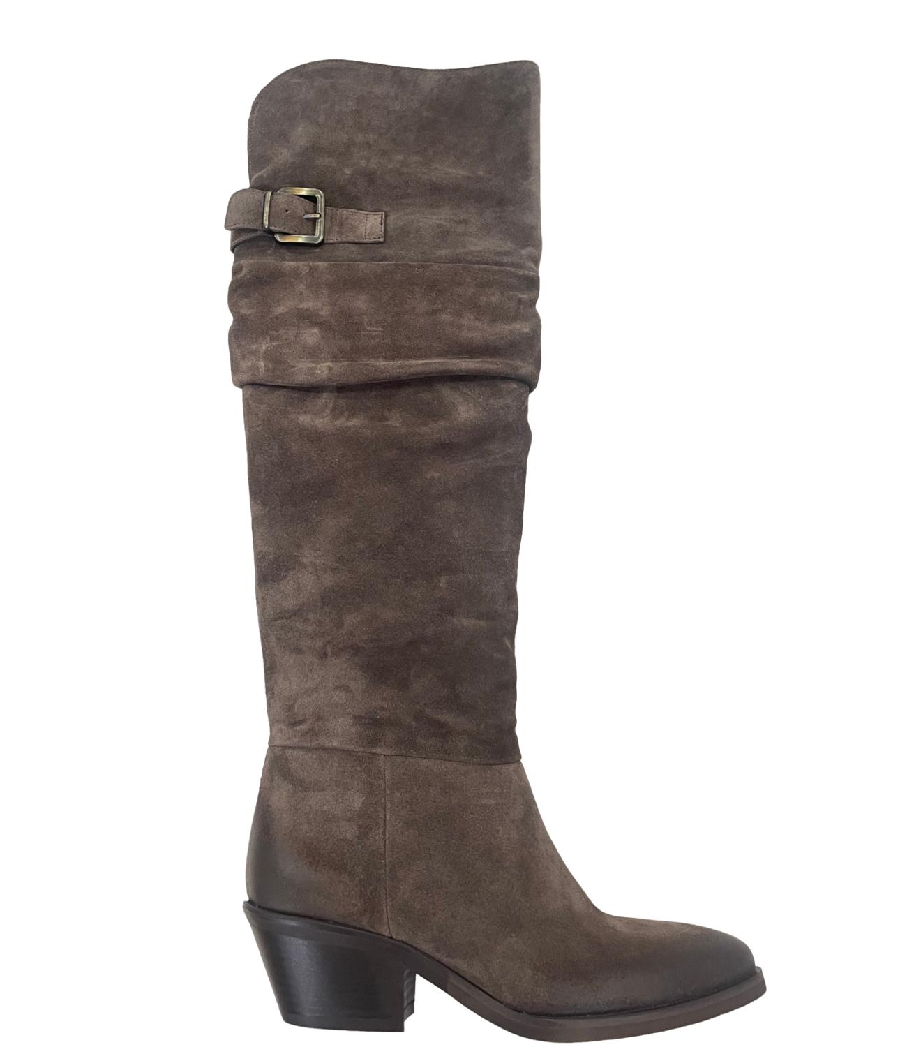 Ovyè Stivali Camoscio Moro Donna